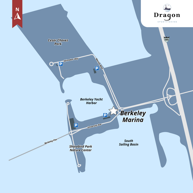 Dragon Sport Fishing - Berkeley Parking Map