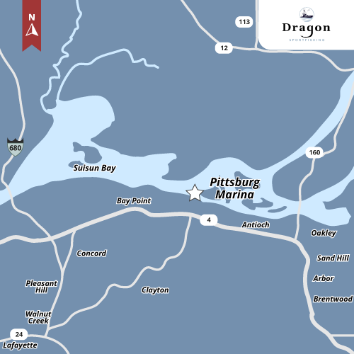 Dragon Sport Fishing - Pittsburg Map